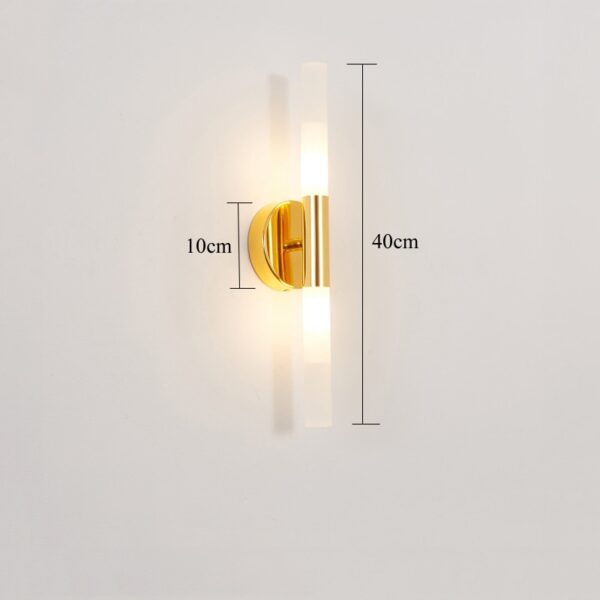 Applique murale LED en m tal et acrylique d coration d int rieur Style Simple lampe 3