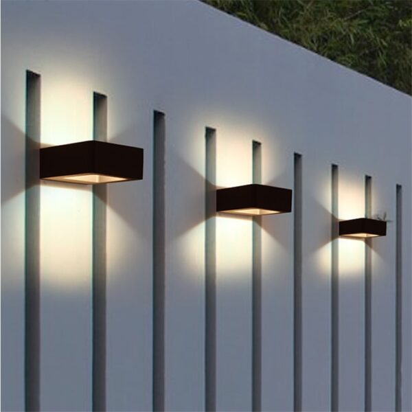 Applique murale LED imperm able design moderne clairage d ext rieur id al pour un jardin 3