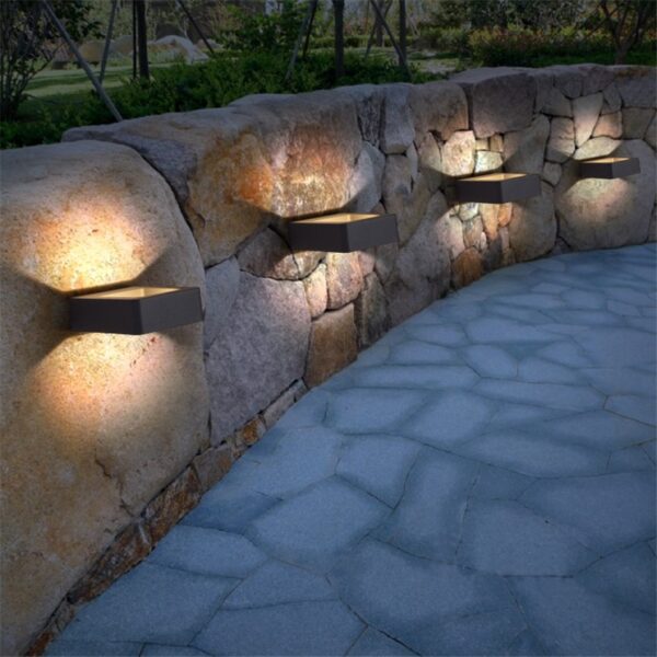 Applique murale LED imperm able design moderne clairage d ext rieur id al pour un jardin 4