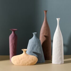 Vases fleurs céramique Morandi déco design