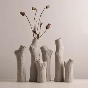 Vases design Déco bohème, style wabi- Sabi décoration salon en céramique.