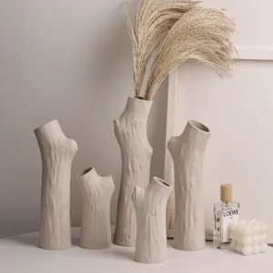 Vases design Déco bohème wabi-Sabi décoration salon en céramique.