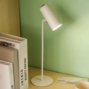 Lampe De Bureau Avec Port USB, couleur blanc.