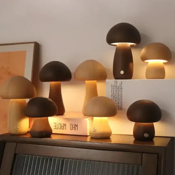 Lampes Champignon enfant sans fil, luminaire led tactile.