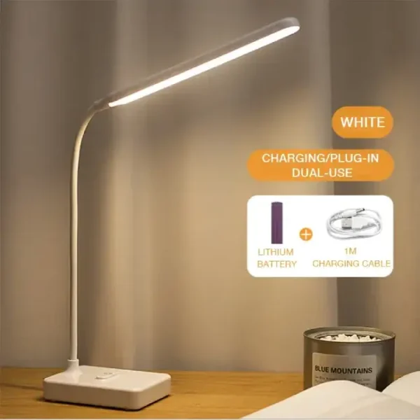 Lampes liseuse sur pieds design, luminaires sans fil rechargeable USB et LED.